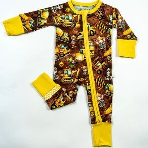 Glimmers Bamboo Critter Crew onesie
